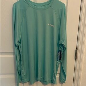 Columbia Teal Long Sleeve Shirt